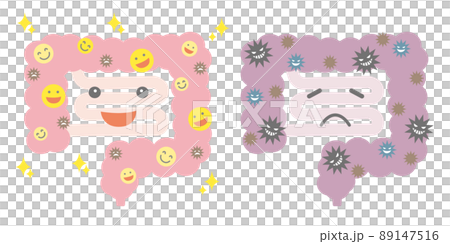 健康な大腸と不健康な大腸 腸活 健康な大腸と不健康な大腸 腸活 89147516