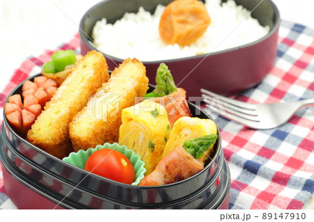 手作りのお弁当（ヘタなしのミニトマト） 89147910