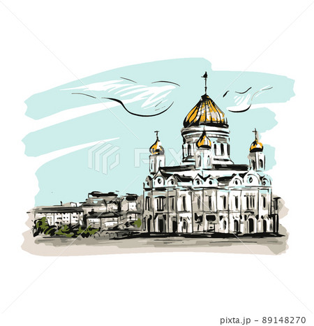 Sketch of church in Europe Sketch of church in Europe 89148270