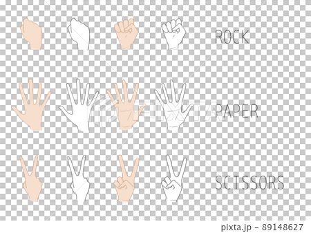 石頭,紙,剪刀 石頭,紙,剪刀(矢量圖) 石頭,紙,剪刀 石頭,紙,剪刀(矢量圖) 89148627