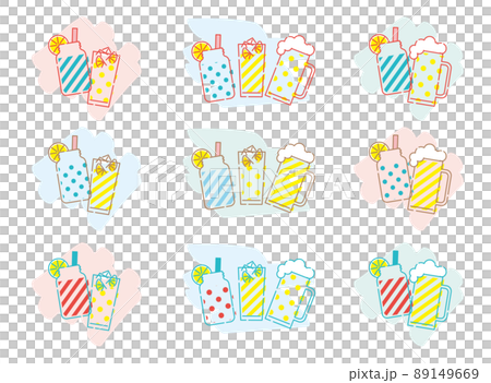 Simple summer drink set 89149669