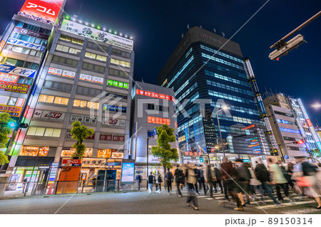 日本の川崎都市景観　川崎駅前から仲見世通りなどを望む。飲み屋街へ…＝4月22日 89150314