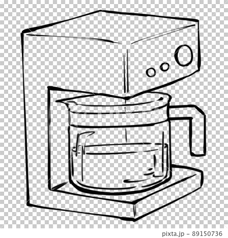 Coffee maker line drawing Coffee maker line drawing 89150736