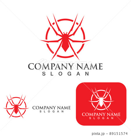Spider logo and symbol vector template elements Spider logo and symbol vector template elements 89151574