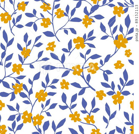 Flowers in blossom, twigs and branches vector Flowers in blossom, twigs and branches vector 89152113