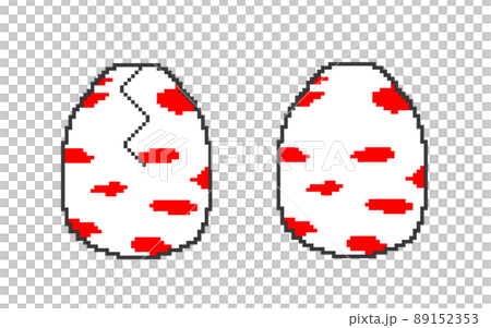 像素藝術蛋（紅色） 89152353