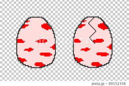 像素藝術蛋（紅色） 89152356