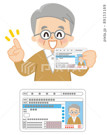運転免許証を持っている高齢男性 免許返納 自主返納 運転免許証を持っている高齢男性 免許返納 自主返納 89153169