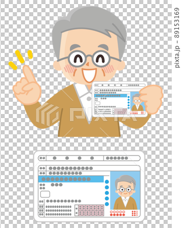 運転免許証を持っている高齢男性 免許返納 自主返納 運転免許証を持っている高齢男性 免許返納 自主返納 89153169