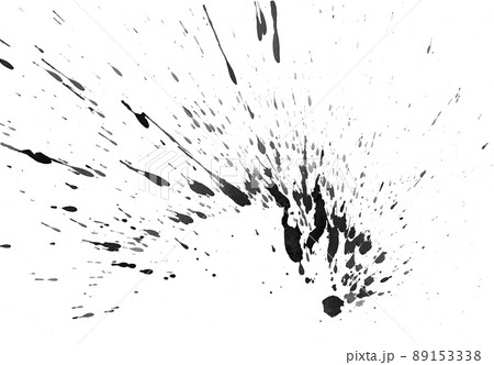 水彩 かっこいいスプラッシュ 背景装飾 飛沫 墨のイラスト素材