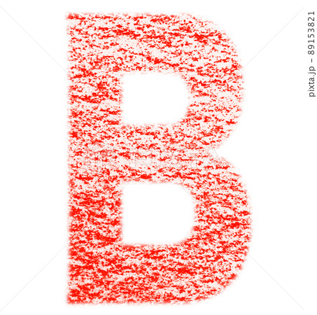 クレヨンで描かれたアルファベット B 大文字 紅色 背景白 高解像度 パス付 他色有り クレヨンで描かれたアルファベット B 大文字 紅色 背景白 高解像度 パス付 他色有り 89153821