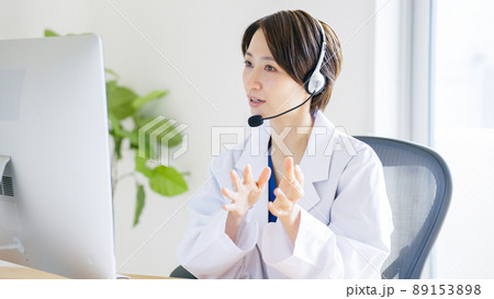 医者・医療・オンライン診療・オンラインミーティング 89153898