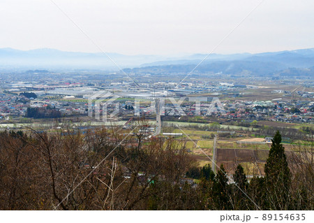 山形県 寒河江市 慈恩寺 展望休憩所 街並み 寒河江川と慈恩寺大橋 山形県 寒河江市 慈恩寺 展望休憩所 街並み 寒河江川と慈恩寺大橋 89154635