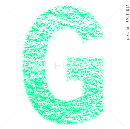 クレヨンで描かれたアルファベット G 大文字 青緑色 背景白 高解像度 パス付 他色有り クレヨンで描かれたアルファベット G 大文字 青緑色 背景白 高解像度 パス付 他色有り 89154812