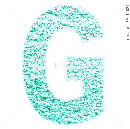クレヨンで描かれたアルファベット G 大文字 緑色 背景白 高解像度 パス付 他色有り クレヨンで描かれたアルファベット G 大文字 緑色 背景白 高解像度 パス付 他色有り 89154821