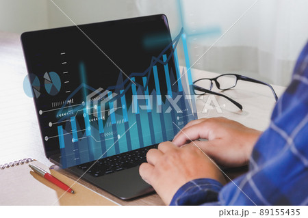 Businessman investor analyzing company financial MUTUAL FUNDS Finance and Money concept Internet Data Technology Businessman investor analyzing company financial MUTUAL FUNDS Finance and Money concept Internet Data Technology 89155435