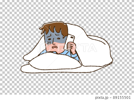 一個生病的男人用蒲團打電話給某人,一個滑稽的手寫人物矢量,一個溫暖的線條畫 一個生病的男人用蒲團打電話給某人,一個滑稽的手寫人物矢量,一個溫暖的線條畫 89155501