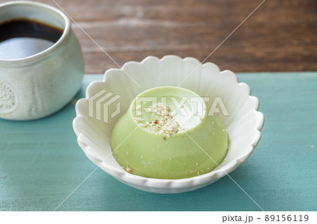 ピスタチオのプリンとコーヒー ピスタチオのプリンとコーヒー 89156119