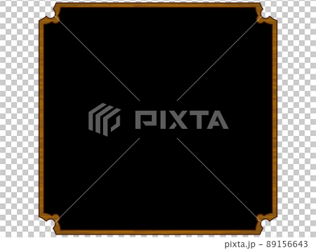 Wooden frame (black background) 89156643