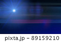 青い光のレンズフレアのグラフィック素材（レンズフレア、光、ライトリーク） 89159210