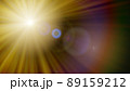 太陽とレンズフレアのグラフィック素材（レンズフレア、光、ライトリーク） 89159212