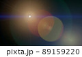 太陽とレンズフレアのグラフィック素材（レンズフレア、光、ライトリーク） 89159220