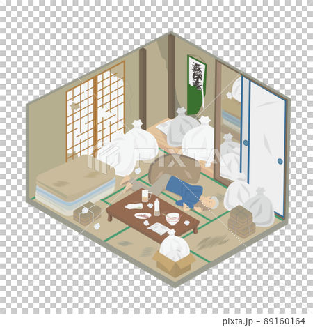 A senior man who died lonely in a Japanese-style room at home 89160164