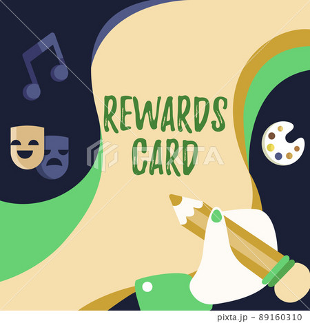 Text showing inspiration Rewards Card. Business concept Help earn cash points miles from everyday purchase Incentives Hand Using Pencil Strategizing Newest Innovative Creative Goal Plans. Text showing inspiration Rewards Card. Business concept Help earn cash points miles from everyday purchase Incentives Hand Using Pencil Strategizing Newest Innovative Creative Goal Plans. 89160310