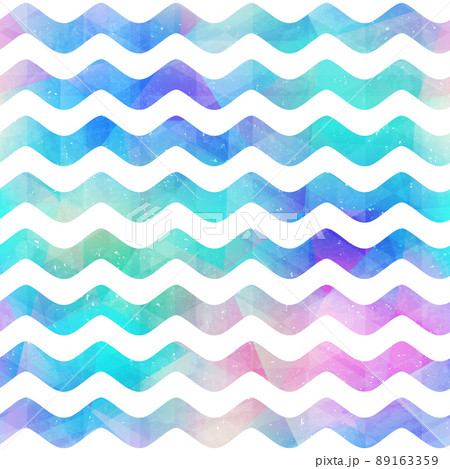 Watercolor wave seamless pattern. 89163359