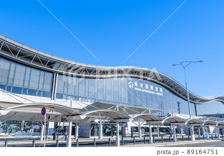 宮城県 快晴の仙台国際空港 宮城県 快晴の仙台国際空港 89164751