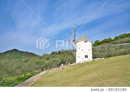 【小豆島オリーブ公園 (ギリシャ風車)】香川県小豆郡小豆島町西村甲 【小豆島オリーブ公園 (ギリシャ風車)】香川県小豆郡小豆島町西村甲 89165280