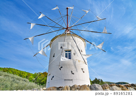 【小豆島オリーブ公園 (ギリシャ風車)】香川県小豆郡小豆島町西村甲 89165281