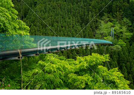 福岡県矢部村　吊り橋 89165610