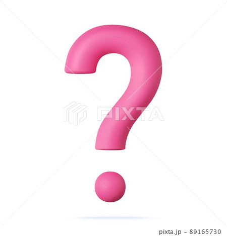 3d question mark 89165730