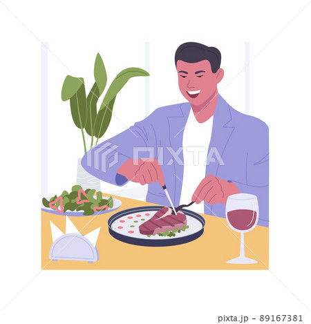 Steak house isolated cartoon vector illustrations. Steak house isolated cartoon vector illustrations. 89167381