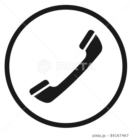Phone handle icon. Call symbol. Telephone sign 89167467