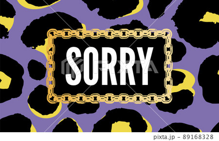 slogan Sorry Cool phrase graphic vector Print Fashion lettering calligraphy 89168328