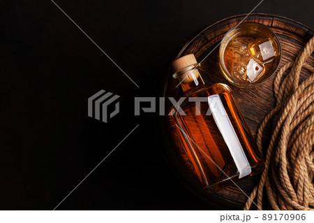 Bottle with rum Bottle with rum 89170906