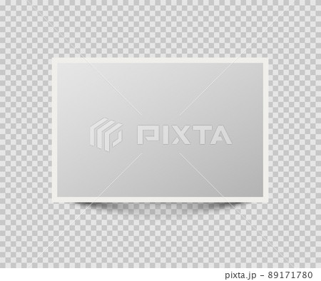 Photo or picture frame isolated on transparent background. Vector illustration. Photo or picture frame isolated on transparent background. Vector illustration. 89171780