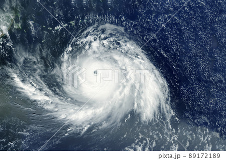 Hurricane, tornado from space. Elements of this image furnished by NASA 89172189