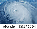 Hurricane, tornado from space. Elements of this image furnished by NASA 89172194