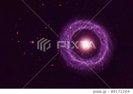 Pink space nebula. Elements of this image furnished by NASA 89172204