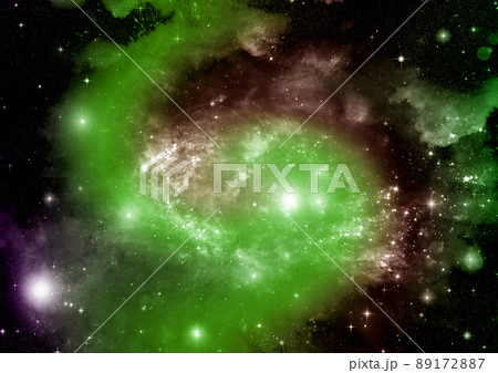 galaxy in a free space. 3D rendering 89172887