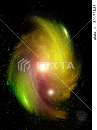 galaxy in a free space. 3D rendering 89172888