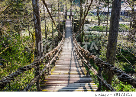 スリル満点！かずら橋【福井県今立郡池田町】 89173815