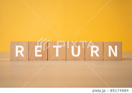 リターンのイメージ|「RETURN」と書かれた積み木 リターンのイメージ|「RETURN」と書かれた積み木 89174984