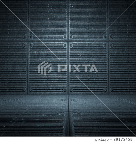 Grunge abstract room with urban metallic background. 3d rendering Grunge abstract room with urban metallic background. 3d rendering 89175459
