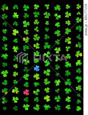 並んでいるクローバーのイラスト 並んでいるクローバーのイラスト 89177159