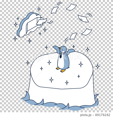 A comfortable penguins isometric illustration that stores documents in the cloud and becomes paperless A comfortable penguins isometric illustration that stores documents in the cloud and becomes paperless 89178282