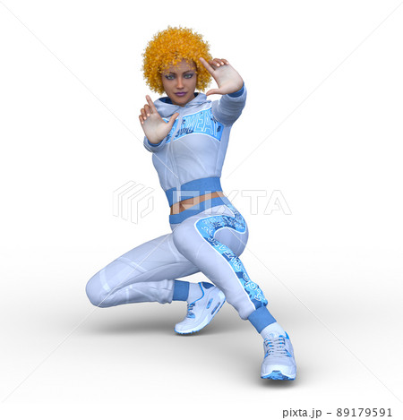 ダンスをする女性 89179591